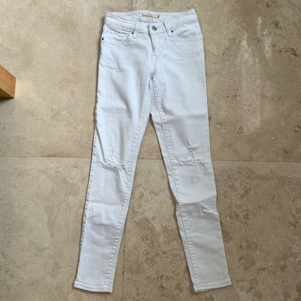 Levi’s 711 Skinny White Jeans